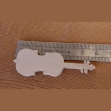 Figurinha de violoncelo ht 6cm música de ornamentação feita à mão em madeira maciça scrapbooking