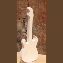 Guitarra eléctrica de madeira ht 20cm decoração musical, presente de músico, feito à mão