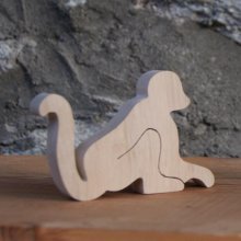 cartão de lugar de macaco, estatueta de madeira para decorar, mesa de casamento