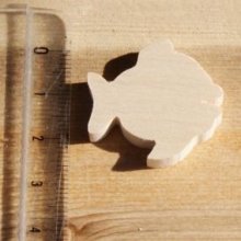 figura de peixe miniatura com 3mm de espessura para pintar e colar madeira maciça de bordo feita à mão