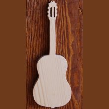 Guitarra de madeira ht20cm decoração interior temática de música, presente de guitarrista