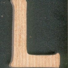 Letra L de madeira para pintar e colar