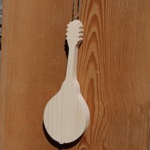 Bandolim de madeira maciça ht15cm, decoração musical de casamento presente de músico feito à mão