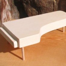 piano de cauda com 15 cm de música tema decoração de casamento em madeira