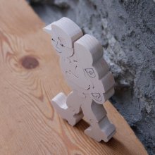  puzzle caminhante 8 peças feitas de madeira maciça de faia, de presente artesanal caminhadas, montanha
