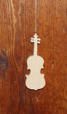altura do violino de madeira 20cm decoração interior, centro de mesa festiva, feito à mão