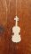 altura do violino de madeira 20cm decoração interior, centro de mesa festiva, feito à mão